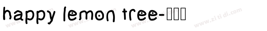 happy lemon tree字体转换